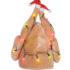 Plysch Lysande Kalkonhatt Jul Thanksgiving Dekorativ Kostymtillbehör C> Huvudbonader