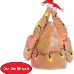 Plysch Lysande Kalkonhatt Jul Thanksgiving Dekorativ Kostymtillbehör C><noscript><img width=