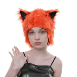 unbranded Plysch Öronmössa Cosplay Kostym Mössa För Vinter Utomhusaktivitet Kallt Väder><noscript><img width=