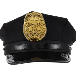 FMYSJ Polisong för barn Cosplay Låtsaslek Poliskeps Barn Kostymtillbehör (FMY) 26.00X26.00X10.00CM> Huvudbonader