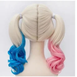FMYSJ Polyester Harley Quinn Peruk (vuxen) (FMY)> Peruker