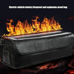 FJORD Portabel, flamsäker förvaringsväska, stor kapacitet, litiumbatterier, förvaringspåsar, explosionssäker, hållbar Ref: 5876><noscript><img width=