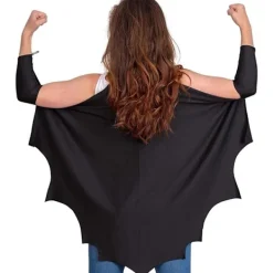 9054726985951 Premium Vuxen Fladdermus Cape Kostym Tillbehör - Svart Gotisk Vampyr Vingar Maskerad Halloween Party Outfit Unisex Cosplay><noscript><img width=