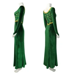 Prinsessan Fiona Klänning Halloween Maskerad Grön Klänning, Party Kostym Rollspel för Vuxna M> Dräkter