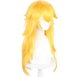 Prinsessan Peach Peruk för Flickor Cosplay Halloween Kostym><noscript><img width=