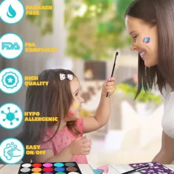 Professionell 36 färgers ansiktsmålningskit sminkpalett - stock-FX-><noscript><img width=