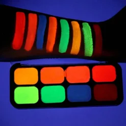 Professionell Ansikte Kroppsmålningskit Palett Tillbehör Målningsschabloner 8 Färg Pigment Konst för Halloween Barn Smink Scenkostym> Smink