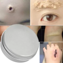 Professionell Scen Halloween Låtsas Sår Ärrvax Halloween Sminkvax 01#><noscript><img width=