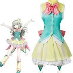 Project Sekai Colorful Stage! Feat Kusanagi Nene Cosplay Kostym Karneval Halloween Julfest Kläder för Kvinnor Flickor XXL XXL Wig> Peruker