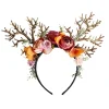 Påskhorn Forma Pannband med Blomma Härlig hårbåge Julföreställningar Headpiece Festival Fest Kostym rekvisita> Huvudbonader