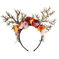 Påskhorn Forma Pannband med Blomma Härlig hårbåge Julföreställningar Headpiece Festival Fest Kostym rekvisita> Huvudbonader