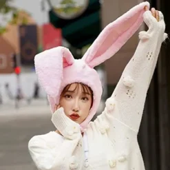 Påskkaninhatt Rolig Öron Plysch Huva Kvinnor Kostym Kaninhatt C><noscript><img width=