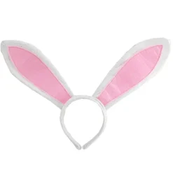 Påsklång kaninöron pannband härlig kanin djur cosplay plysch hårbåge bandana semesterfest hårtillbehör> Huvudbonader