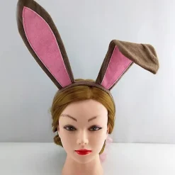 Påsklång kaninöron pannband härlig kanin djur cosplay plysch hårbåge bandana semesterfest hårtillbehör><noscript><img width=