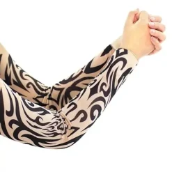 b behover. Punk Skalle Tribal Tro Totem UV-skydd ärmar Hip Hop Kroppsdekoration Tillfälliga Helbens- och Armtatueringsärmar><noscript><img width=