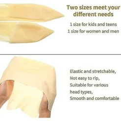 QU-Kal Skalliga Huvuden Latex Skallig Hätta för Vuxna Smink Skalligt Huvud Peruk Hätta Kostymtillbehör, A> Smink