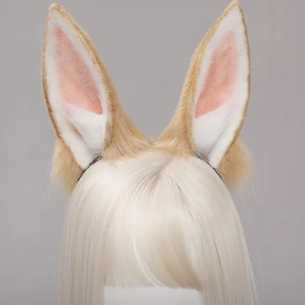 Rabbit Ear Head, Tail Set Plush Halloween Christmas Role Play Accessories> Tillbehör