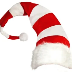 Randig tomteluva (grön/röd), röd och vit, med tråd><noscript><img width=