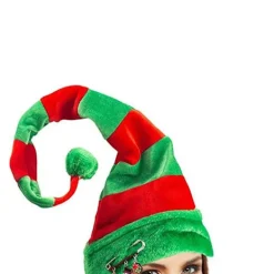 Randig tomteluva (grön/röd), röd och vit, med tråd><noscript><img width=