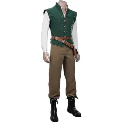 Rapunzel & Flynn Rider Vuxenkostym för Halloween Cosplay[JUN] XL> Dräkter