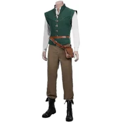 Rapunzel Flynn Rider Vuxen Kostymer för Halloween Cosplay - Perfekt S-max_sai S><noscript><img width=