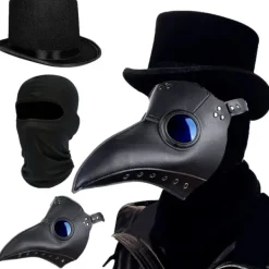 Raxwalker Pestdoktor Mask Halloween Rekvisita Dräktset 3IN1 SET> Dräkter