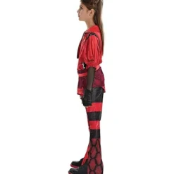 Holocky Röd peruk kostymtillbehör för flickor, Descendants 4 The Rise of Red Costume 140cm> Peruker