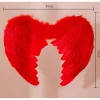 Röda Vingar för Halloween - Röda Djävulsvingar - Djävulskostym Kvinnliga Demonvingar Djävulskostym Tillbehör - Dam> Tillbehör