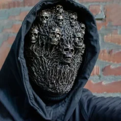 Realismtisk Latex Full Face Skalle Mask Halloween Cosplay Fest Fancy Dress> Masker