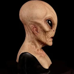 Realistisk gammal mans latexmask för Halloween - Rynkigt ansikte kostymrekvisita [JUN] F><noscript><img width=