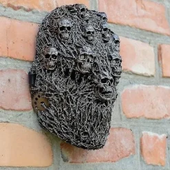 Realistisk latex helansikts dödskallemask Halloween cosplay fest maskeraddräkt><noscript><img width=