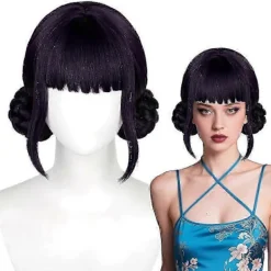 Realistisk Rumi Anime Cosplay Peruk för Demonjägare Kostym & Konvent [JUN]><noscript><img width=