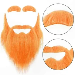 Realistiska ansiktshårset för män och kvinnor för Halloween Cosplay Kostymtillbehör><noscript><img width=