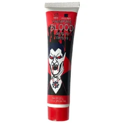 Realistiskt Sminkset med Falskt Blod, Tvättbar Falskt Blodgel för Kläder Mun Ögon, Specialeffektsminkset för Vampyr Zombie Halloween Fa> Smink