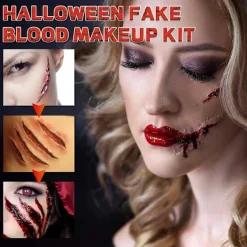 Realistsik Blodset för Halloween Makeup 3-i-1-kit för Specialeffekter Makeup Halloween Cosplay Kläder Klä upp><noscript><img width=