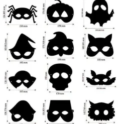 Repmålnings-gör-det-själv-mask Halloween-fest dansmask semesterdekorationer> Masker