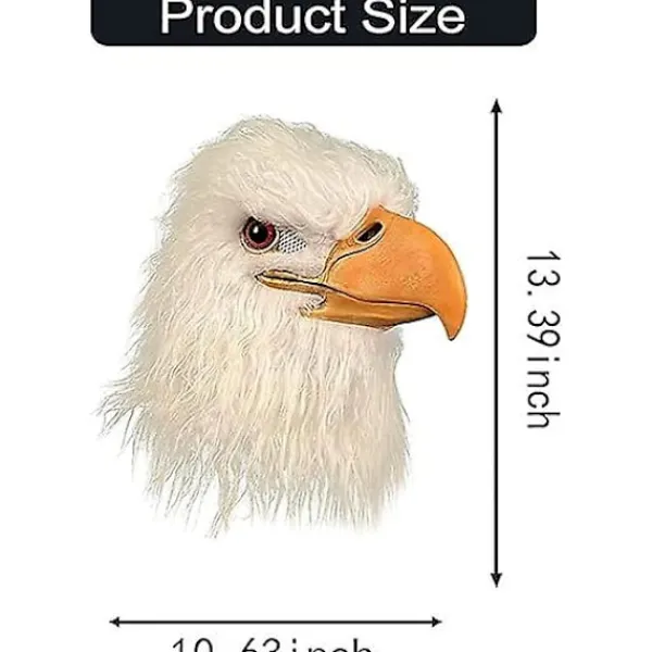 Örnmask, Rolig Djur Örnhuvudmask, Nyskapande Latex Höknäsa Masker För Vuxna Festrekvisita 2024THO> Masker