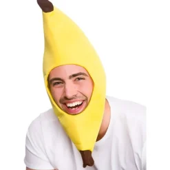 Rolig Banan Gul Hatt för Vuxna - Wicked Costumes Unisex[JUN]> Huvudbonader