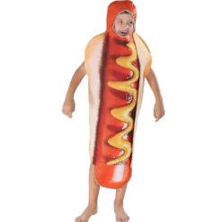 Rolig 3D-tryckt korv- och varmkorvsdräkt för barn - Halloween-familjekostym-FA-> Dräkter