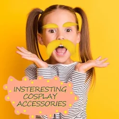 Rolig falsk mustasch & ögonbryn skäggset för Halloween-kostymer & fester[JSR]> Tillbehör