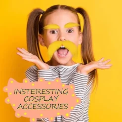 Rolig Falsk Mustasch & Skägg Kostym - Halloween Rollspelsaccessoar för Vuxna & Barn [JSR]> Tillbehör