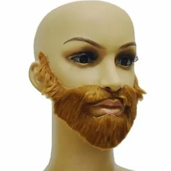 Rolig Falsk Skägg Festival Fancy Dress Kostym Halloween Party Simulerat Mustasch Skägg (Grå)><noscript><img width=