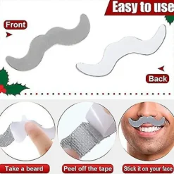 Rolig Maskerad Man Halloween Skägg Ansiktshår Förklädnad Spel Svart Mustasch Festtillbehör> Tillbehör