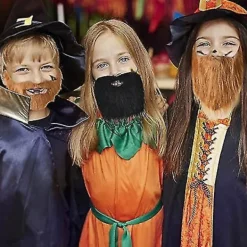 Rolig Maskerad Man Halloween Skägg Ansiktshår Förklädnad Spel Svart Mustasch Festtillbehör><noscript><img width=