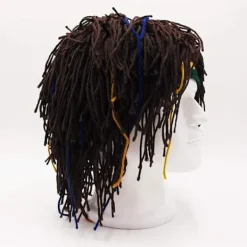 Rolig peruk skägg hatt handgjord mössa Rasta hatt med dreadlocks><noscript><img width=
