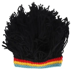 Rolig Perukmössa Hög Elasticitet Håller Varmt Stickad Mössa Med Dreadlocks Till Jul Halloween> Huvudbonader