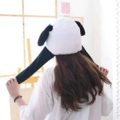 Rolig plyschdjur öronmössa barn rörliga öron rollspelsdräkt rolig present till barn><noscript><img width=