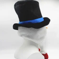 Rolig Snögubbe Hatt Julparty Hatt Rolig Julhatt Julcylinder med Snögubbe Öronlapp Navidad Rekvisita Nyår><noscript><img width=