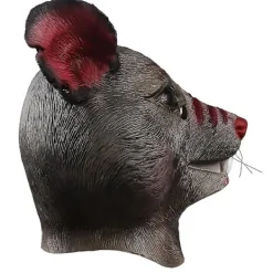Rolig Tecknad Råtta Mask Halloween Djur Mus Cosplay Latex Masker Zoo Party Maskerad Kostym Rekvisita><noscript><img width=