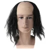 Roliga Cosplay Flintskalliga Peruker för Halloween Maskeradfest Svart/Vit 2025:e> Peruker